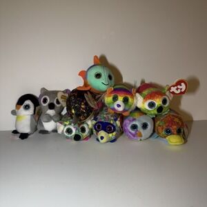 Ty Beanie Boos Plush Lot Rainbow Fish Owl Penguin Koala +‎ MORE 2021 LOT COLLECT